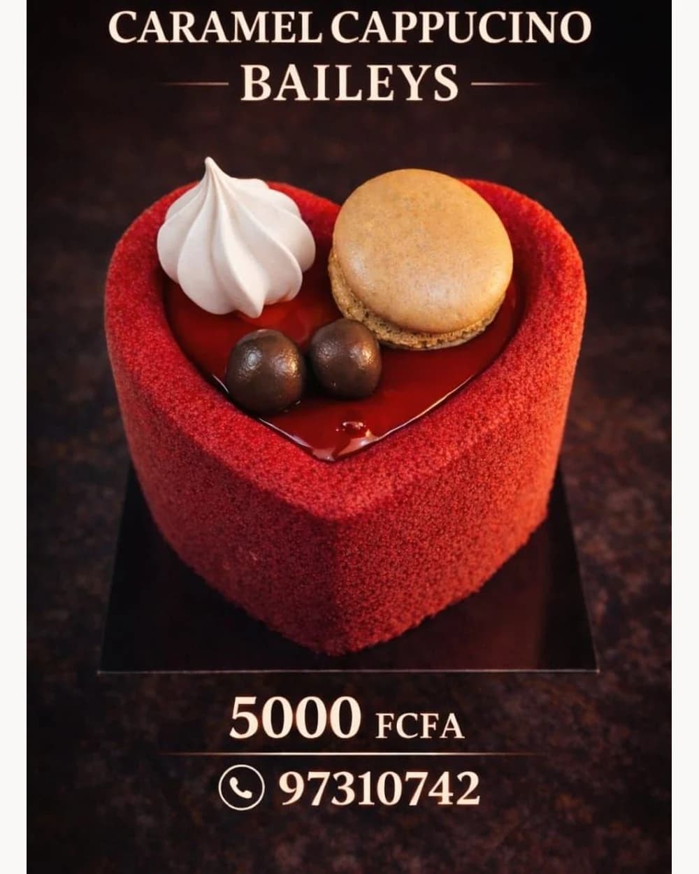 Caramel Cappuccino Baileys — glace artisanale premium, vue principale en gros plan