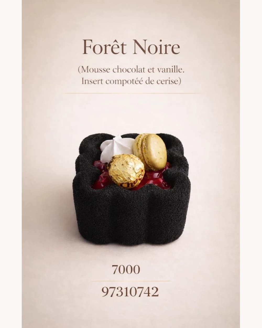 Forêt Noire — glace artisanale premium, vue principale en gros plan