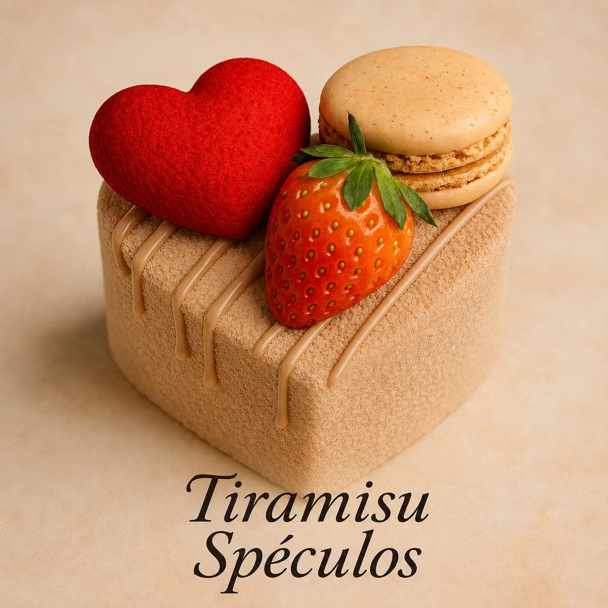 Tiramisu Spéculos — glace artisanale premium, vue principale en gros plan